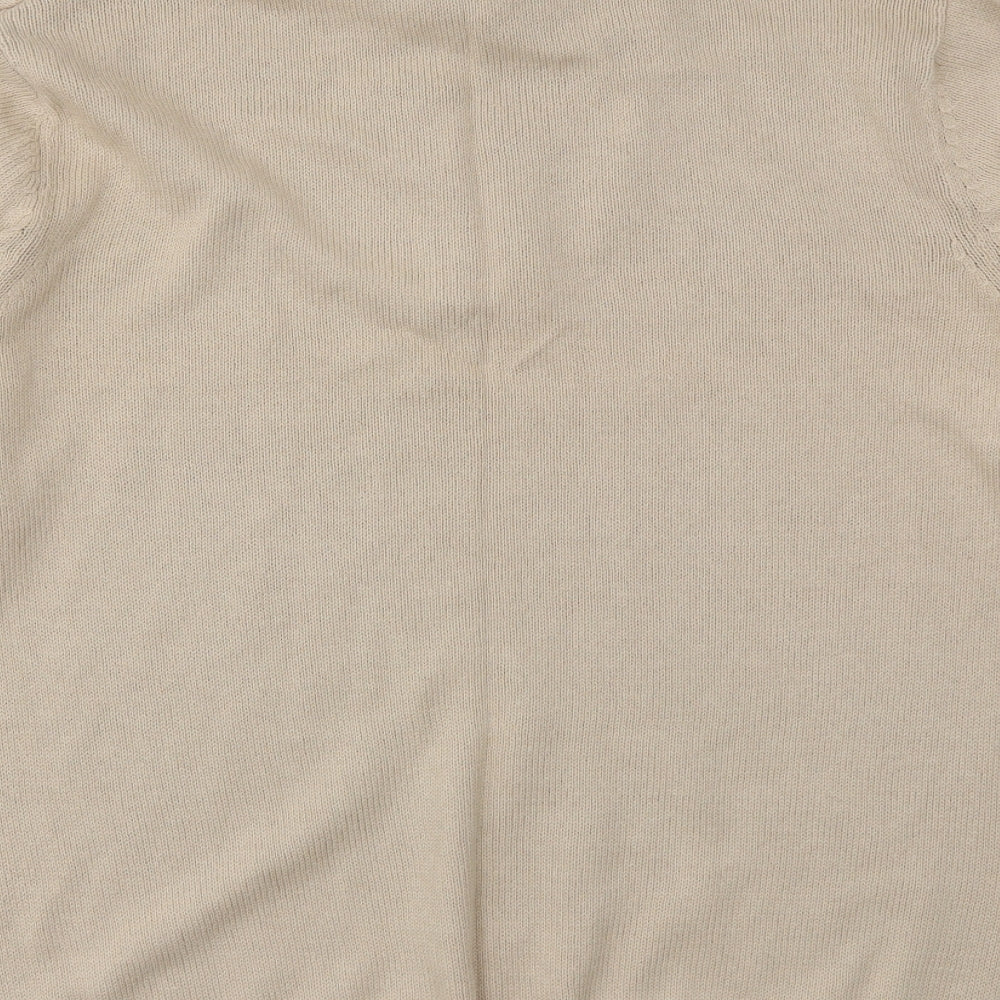 Cotton Traders Mens Beige Pullover Sweatshirt Size M
