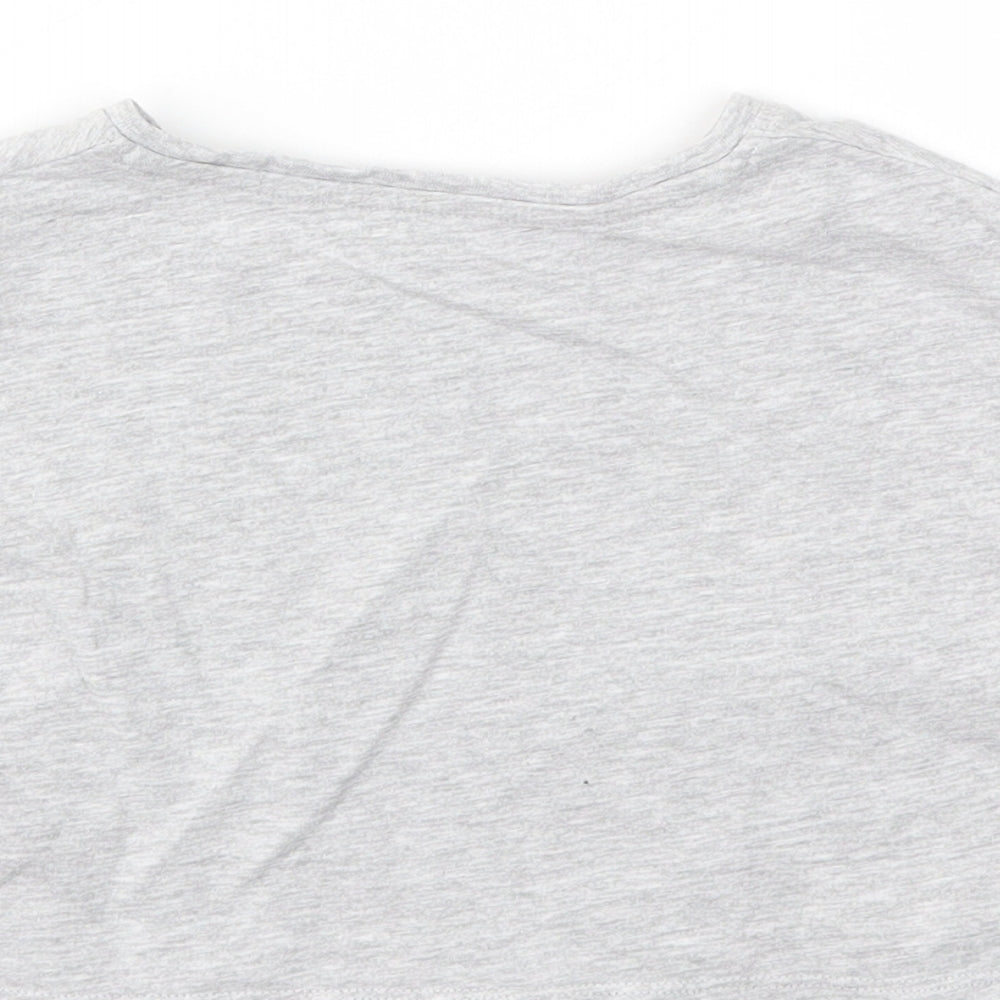 Matalan Girls Grey Basic T-Shirt Size 6 Years