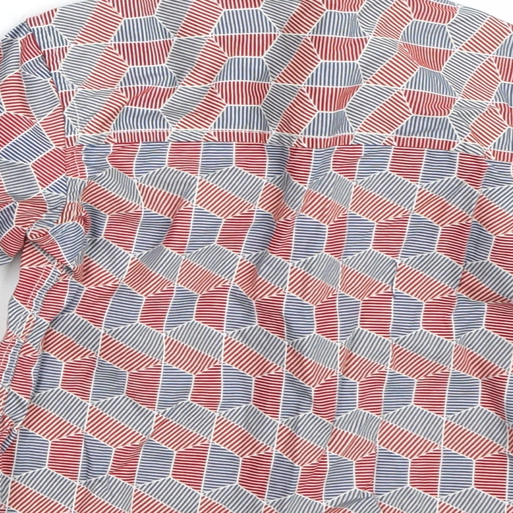 Bows & arrows Boys Red Geometric Basic Button-Up Size 2-3 Years