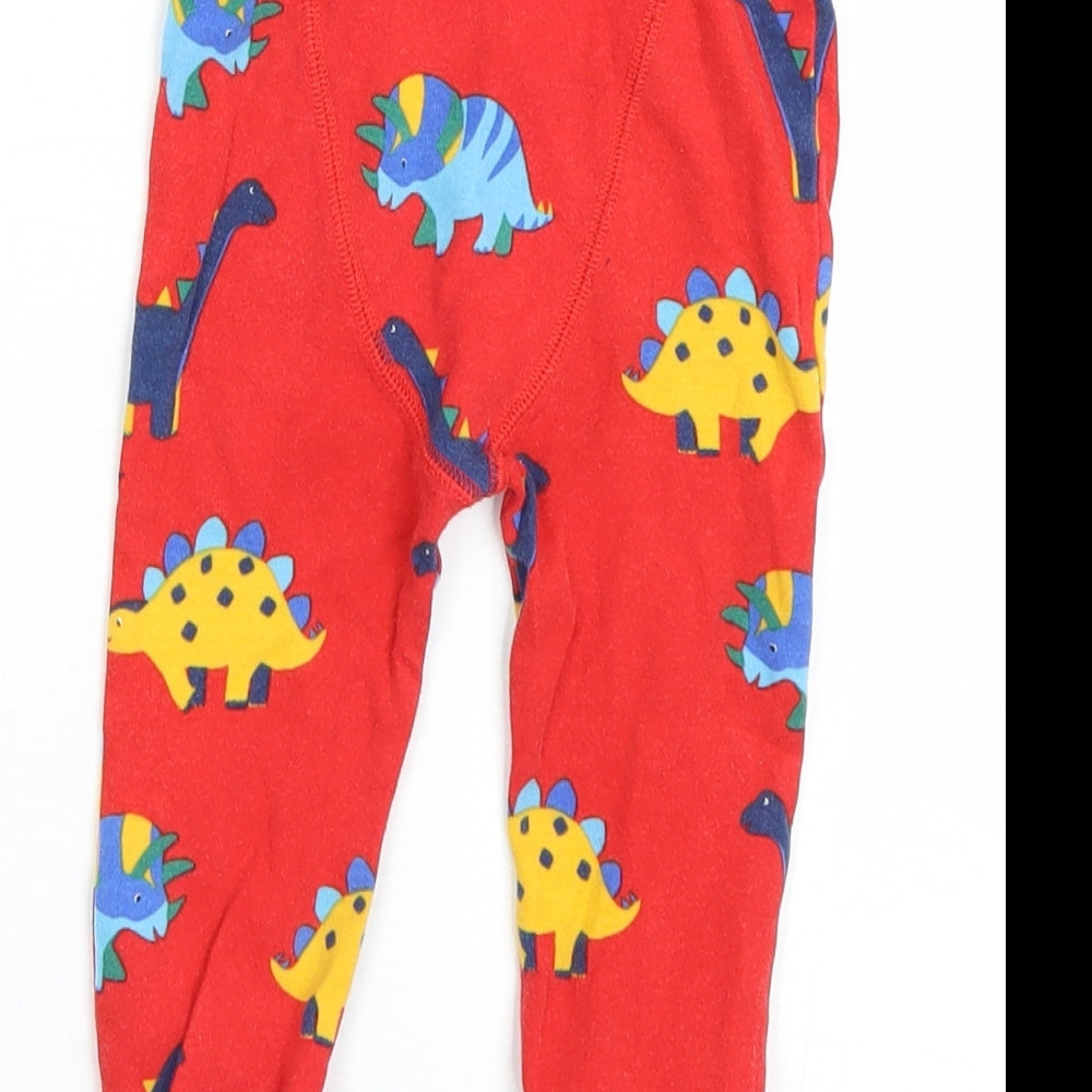 NEXT Boys Red Animal Print Cami Pyjama Pants Size 12-18 Months - dinosaurs