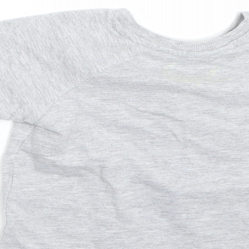 Matalan Boys Grey Basic T-Shirt Size 9-12 Months - crocodile