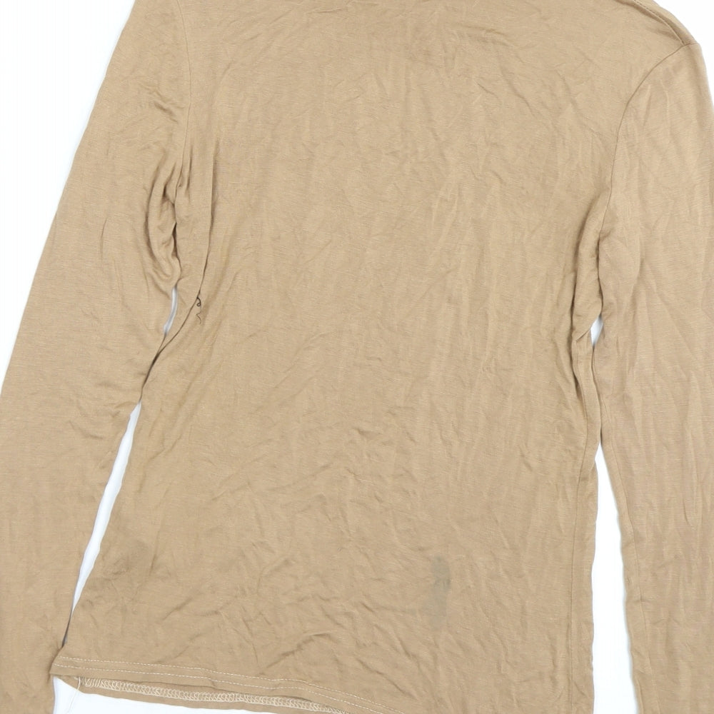 Marks & Spencer Womens Brown Basic T-Shirt Size 10