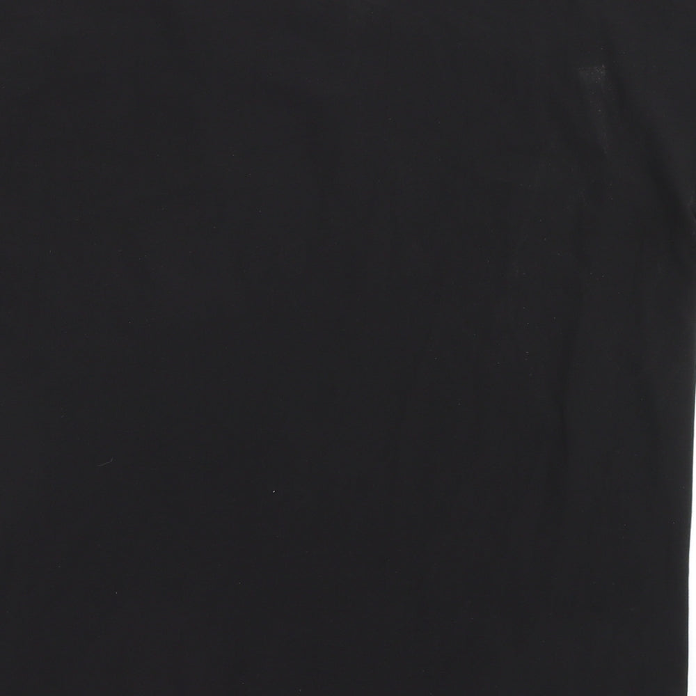 Boohoo Womens Black Basic T-Shirt Size 10