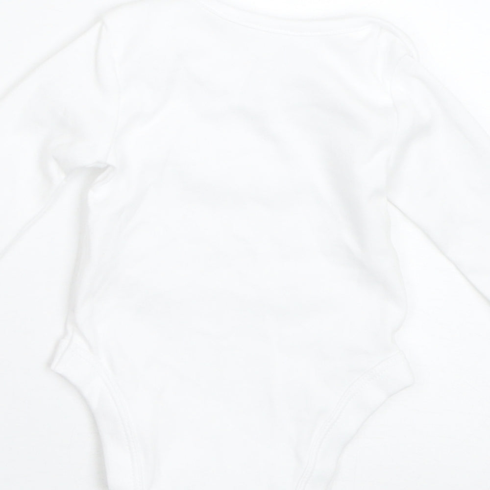 George Baby White Basic T-Shirt Size 0-3 Months