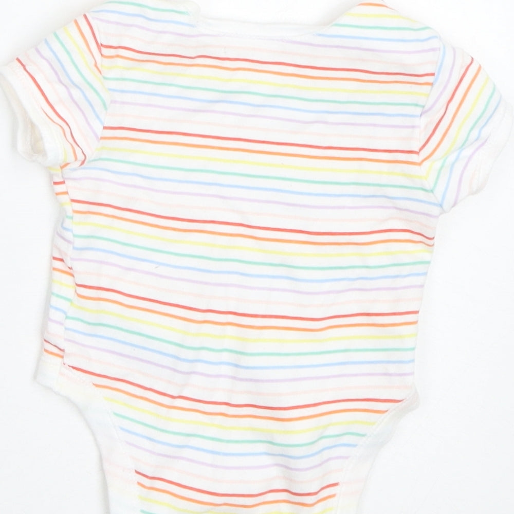 Primark Baby Multicoloured Striped Basic T-Shirt Size 0-3 Months