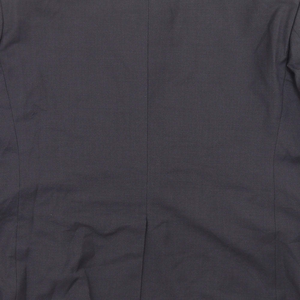 vesari Mens Grey Jacket Suit Jacket Size 42
