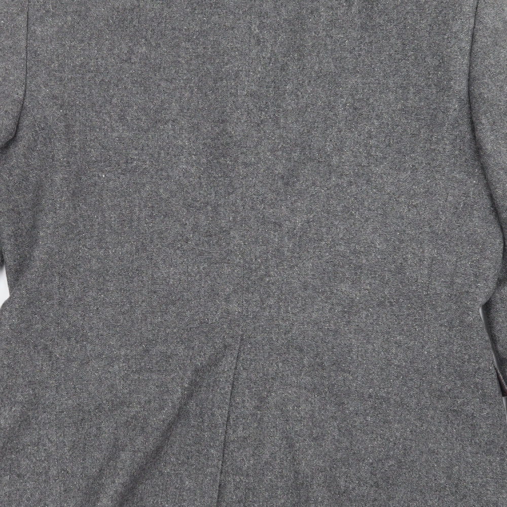 Fellini Mens Grey Jacket Suit Jacket Size 40