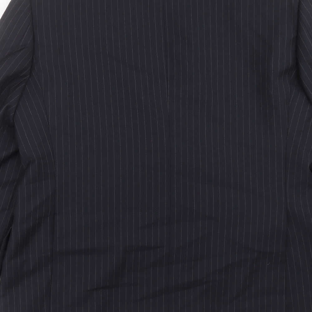 Marks & Spencer Mens Blue Striped Jacket Suit Jacket Size 40