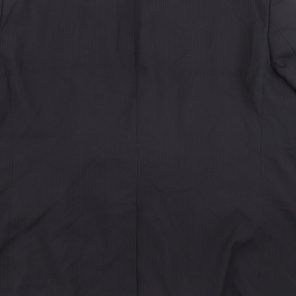 George Mens Blue Striped Jacket Suit Jacket Size 48