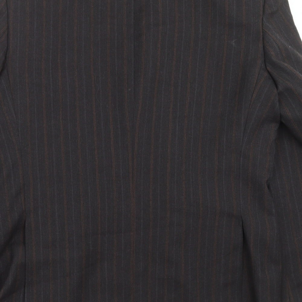 F&F Mens Grey Striped Jacket Suit Jacket Size 42