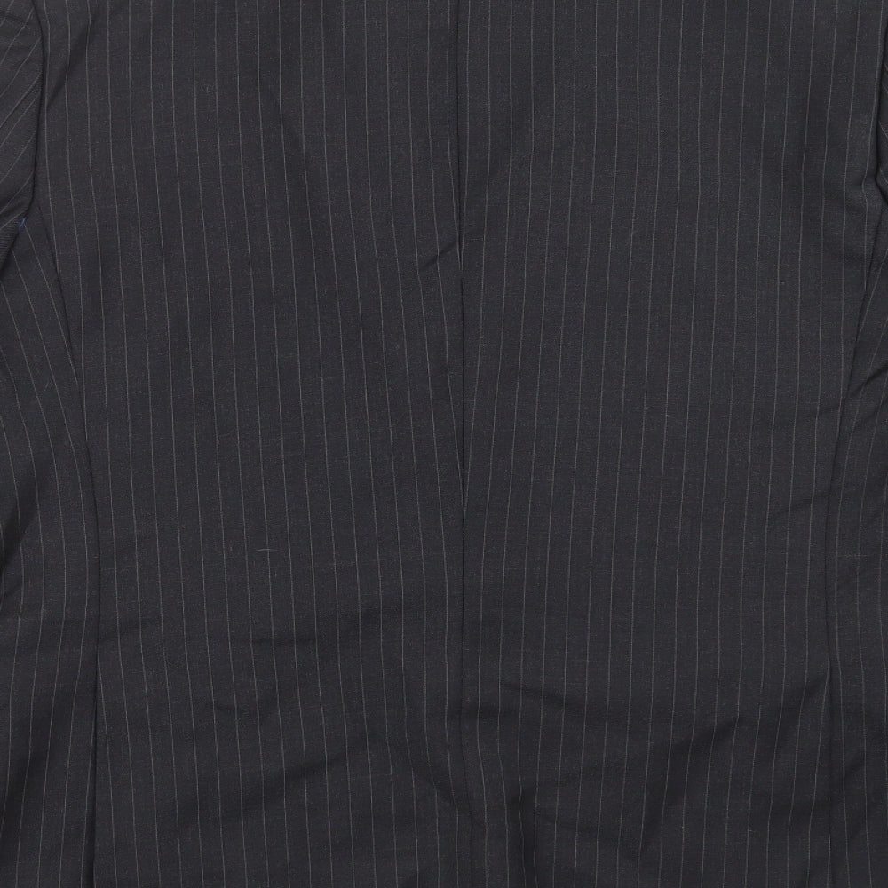 Charlton Gray Mens Grey Striped Jacket Suit Jacket Size 46