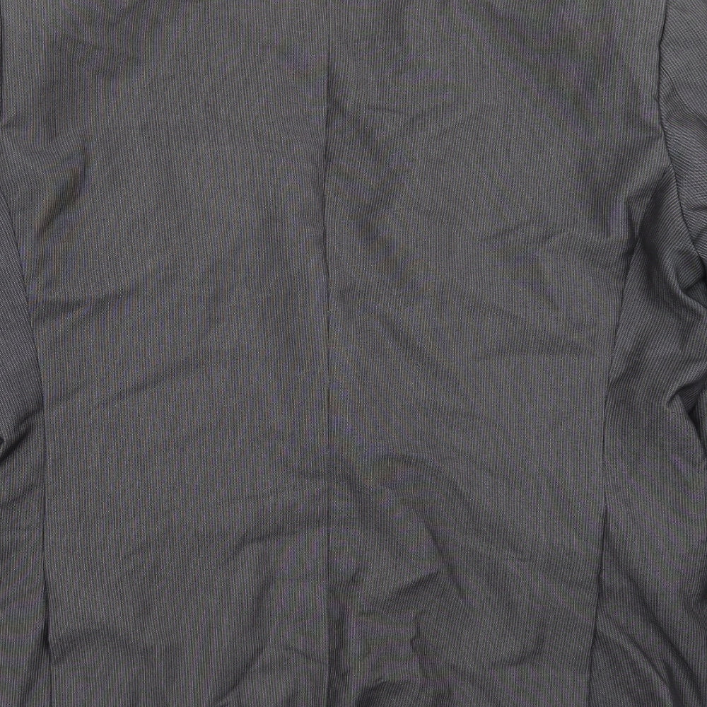 NEXT Mens Grey Striped Jacket Suit Jacket Size 44