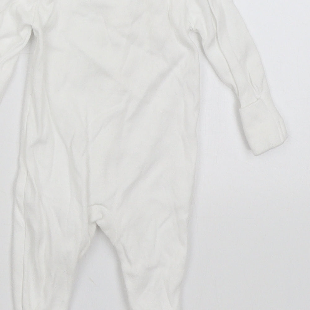 George Baby White Babygrow One-Piece Size Newborn