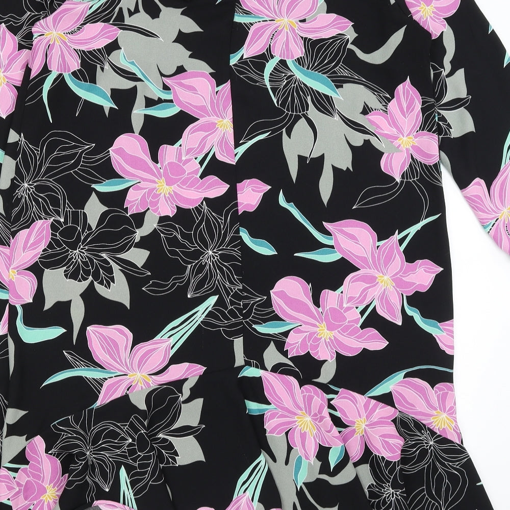 River Island Womens Black Floral Mermaid Size 14
