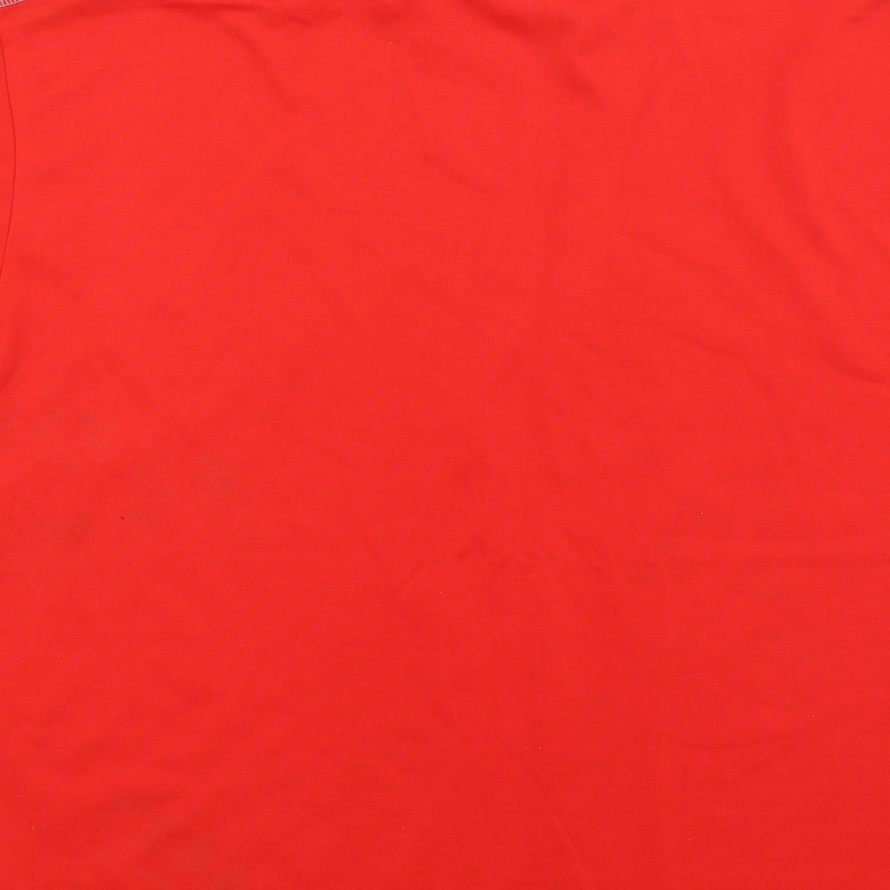 DOMYOS Mens Red Basic T-Shirt Size L