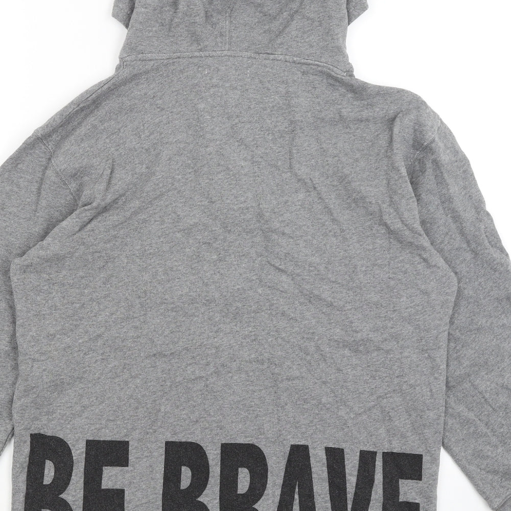 NEXT Womens Grey Pullover Hoodie Size M - Be Brave