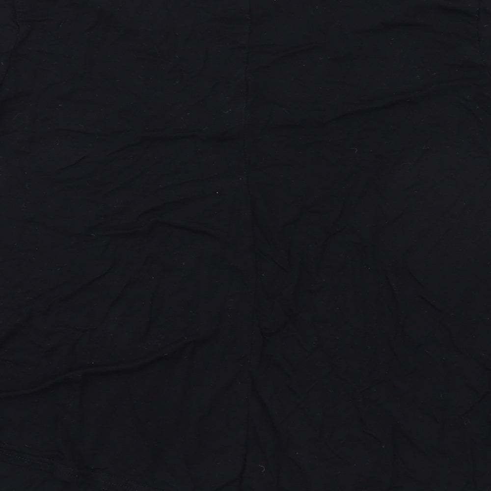 Boohoo Womens Black Basic T-Shirt Size 8