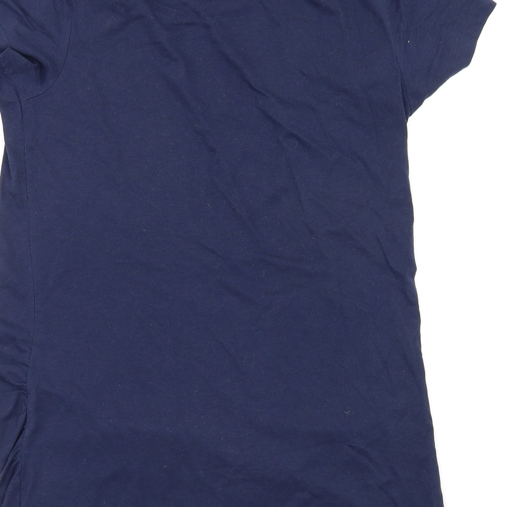 Peacocks Womens Blue Basic T-Shirt Size 10