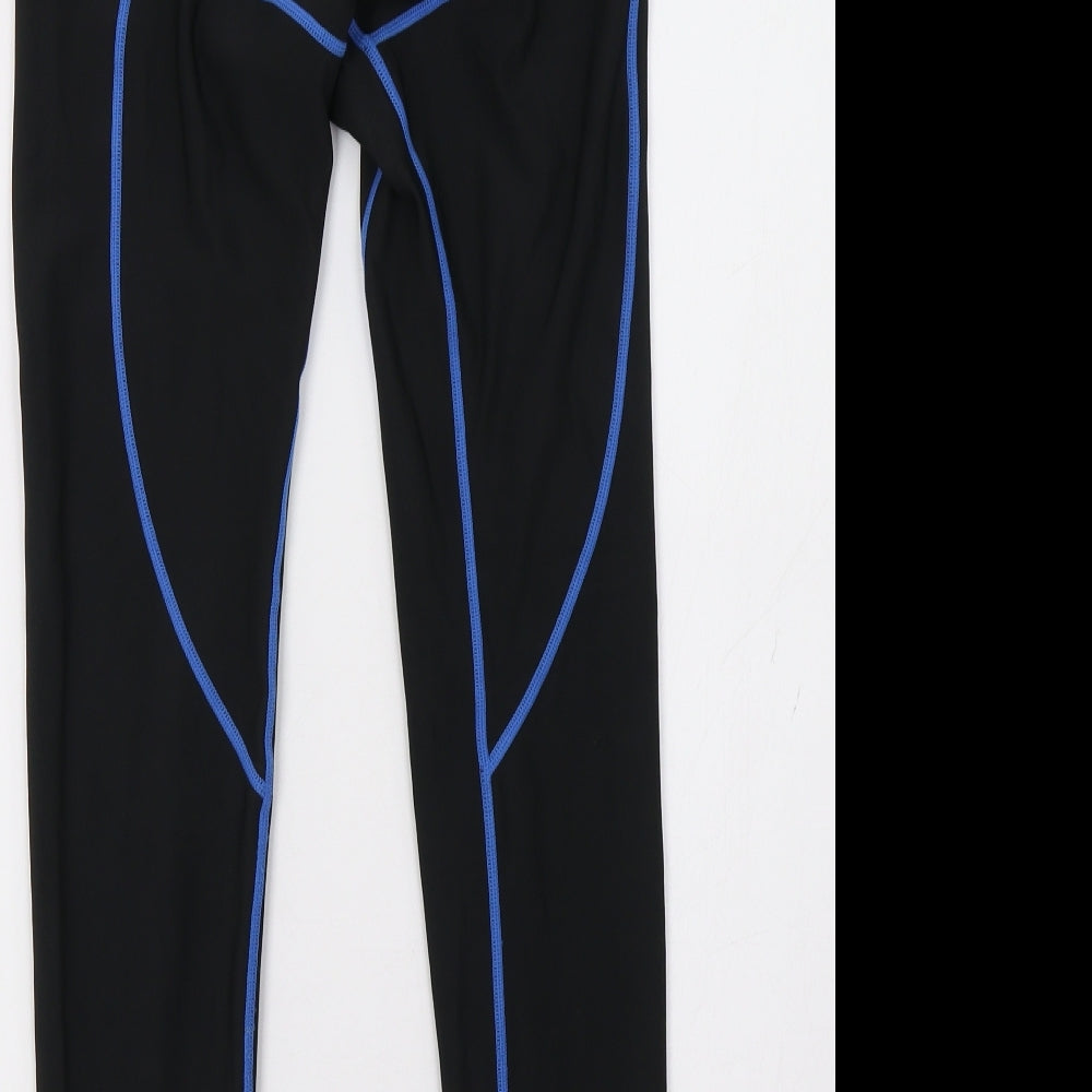 Preworn Boys Black Sweatpants Trousers Size M - underlayer