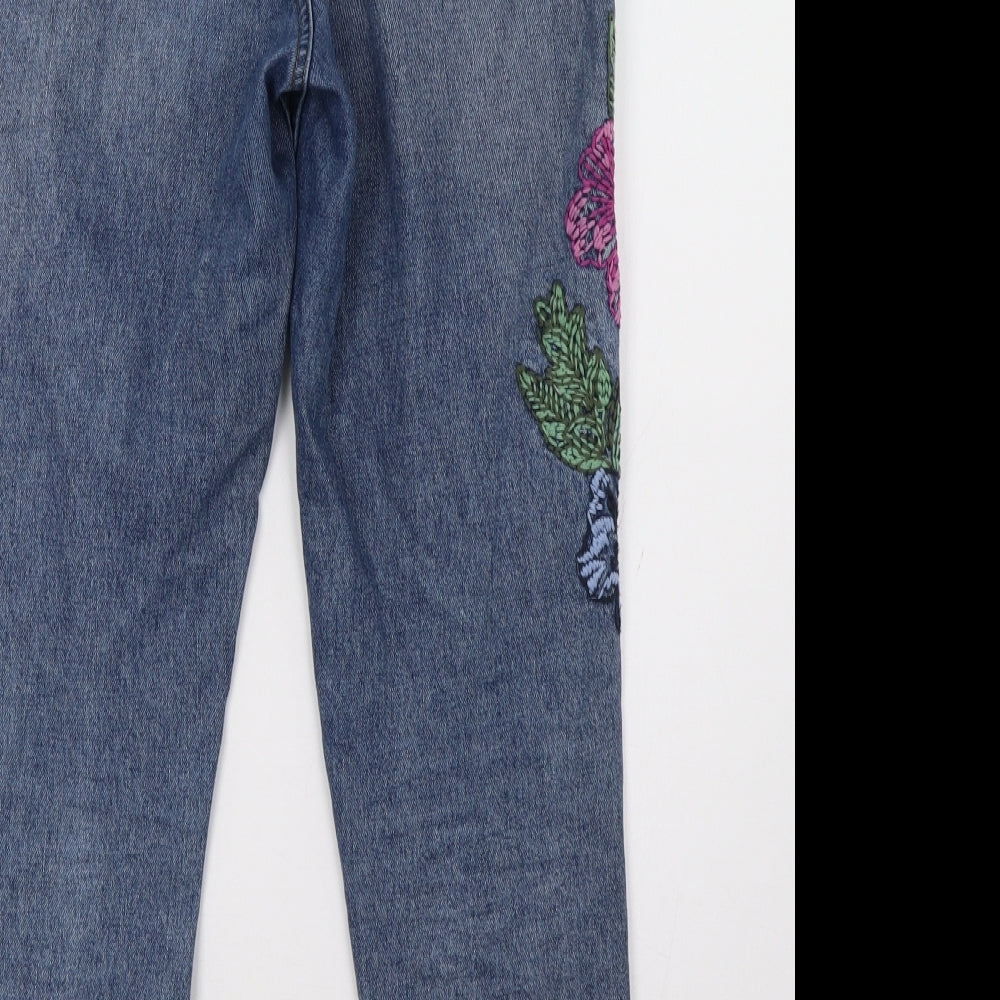 Sainsburys Womens Blue Straight Jeans Size 8 L29 in