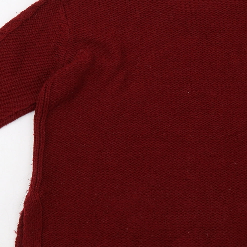 Oasis Womens Red Pullover Sweatshirt Size S