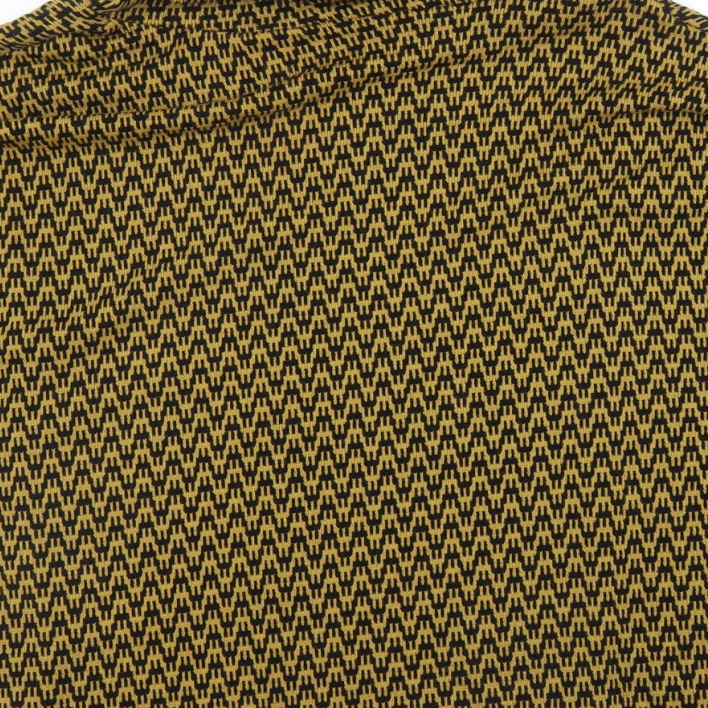 Preworn Womens Yellow Striped Pullover Jumper One Size