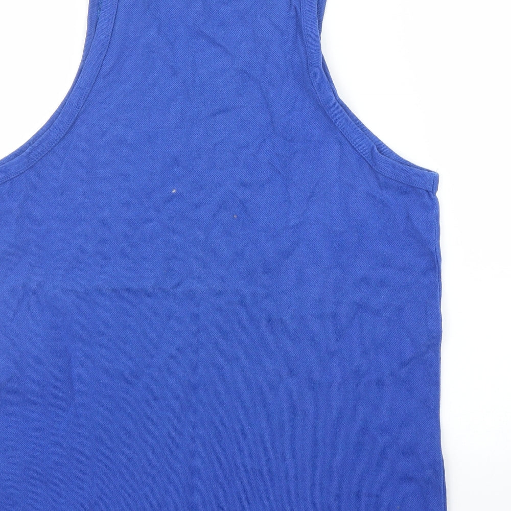 Collection Mens Blue Basic Tank Size XL