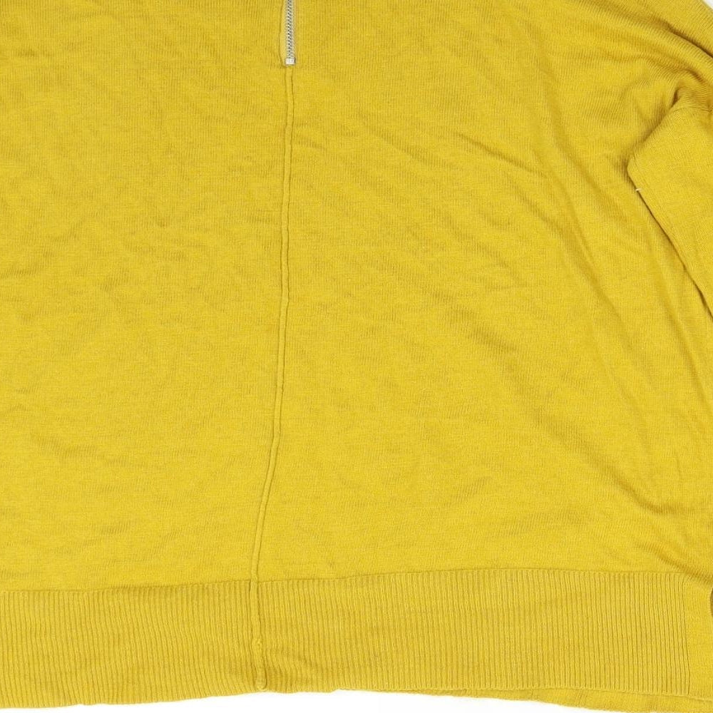 El Corte Inglés Womens Yellow Knit Pullover Jumper Size 12