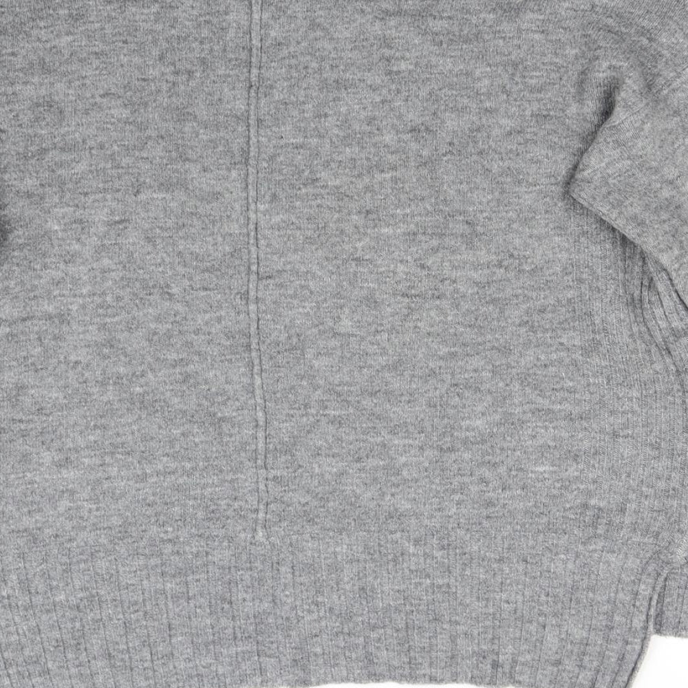 B. Young Womens Grey Knit Pullover Jumper Size M