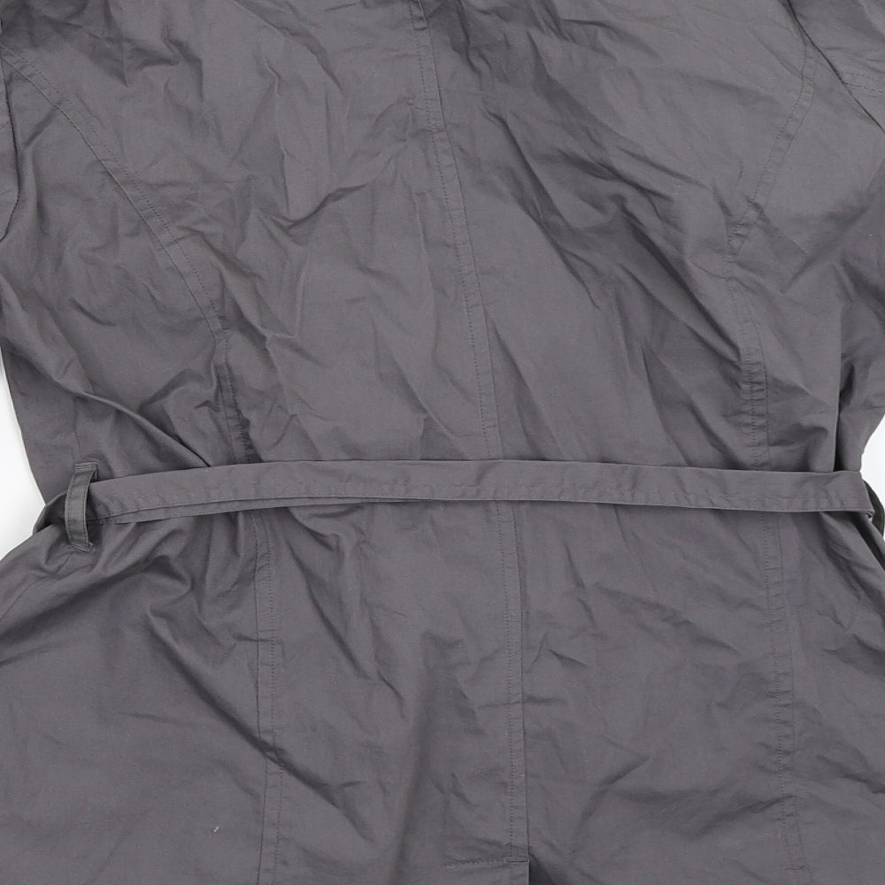 Lime Womens Grey Pea Coat Coat Size 8