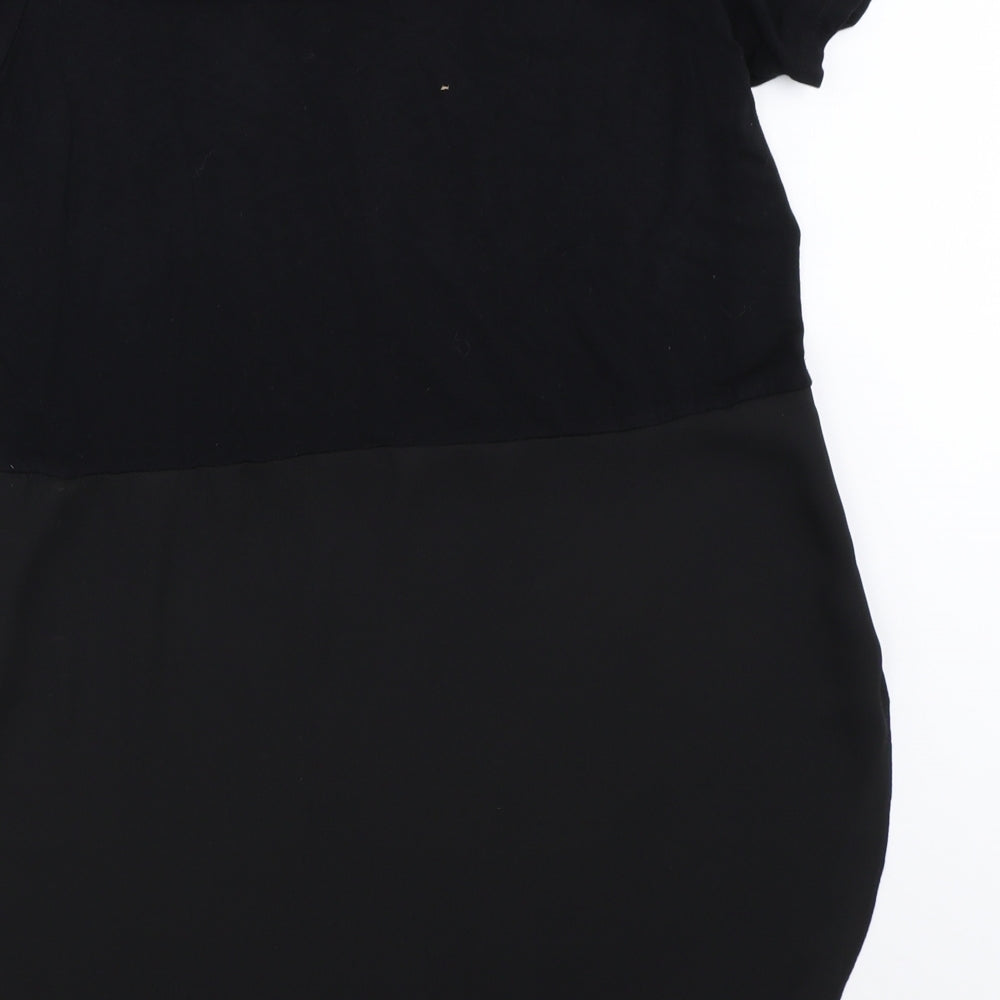TU Womens Black Basic Blouse Size 10