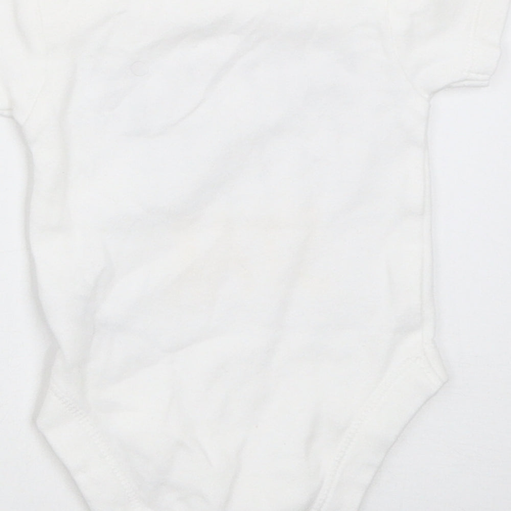 George Baby White Babygrow One-Piece Size 0-3 Months