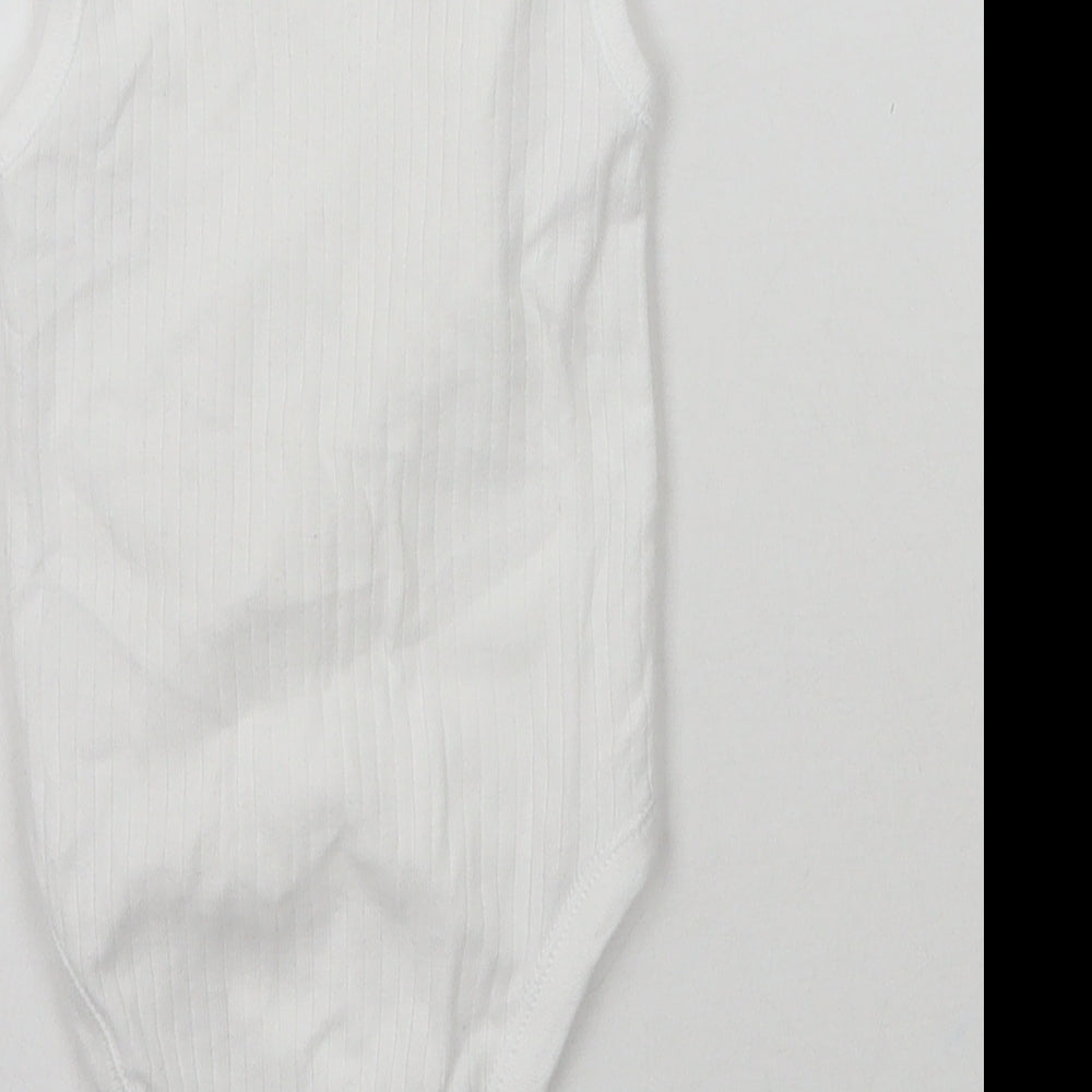 Zara Baby White Babygrow One-Piece Size 0-3 Months