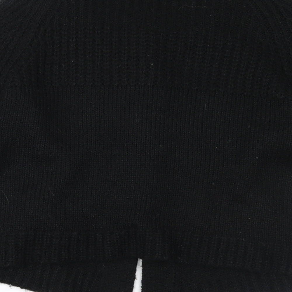 Silent Angels Womens Black Cardigan Jumper Size 16