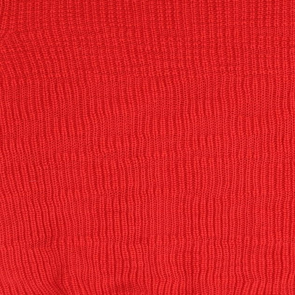 Matalan Womens Red Henley Jumper Size M