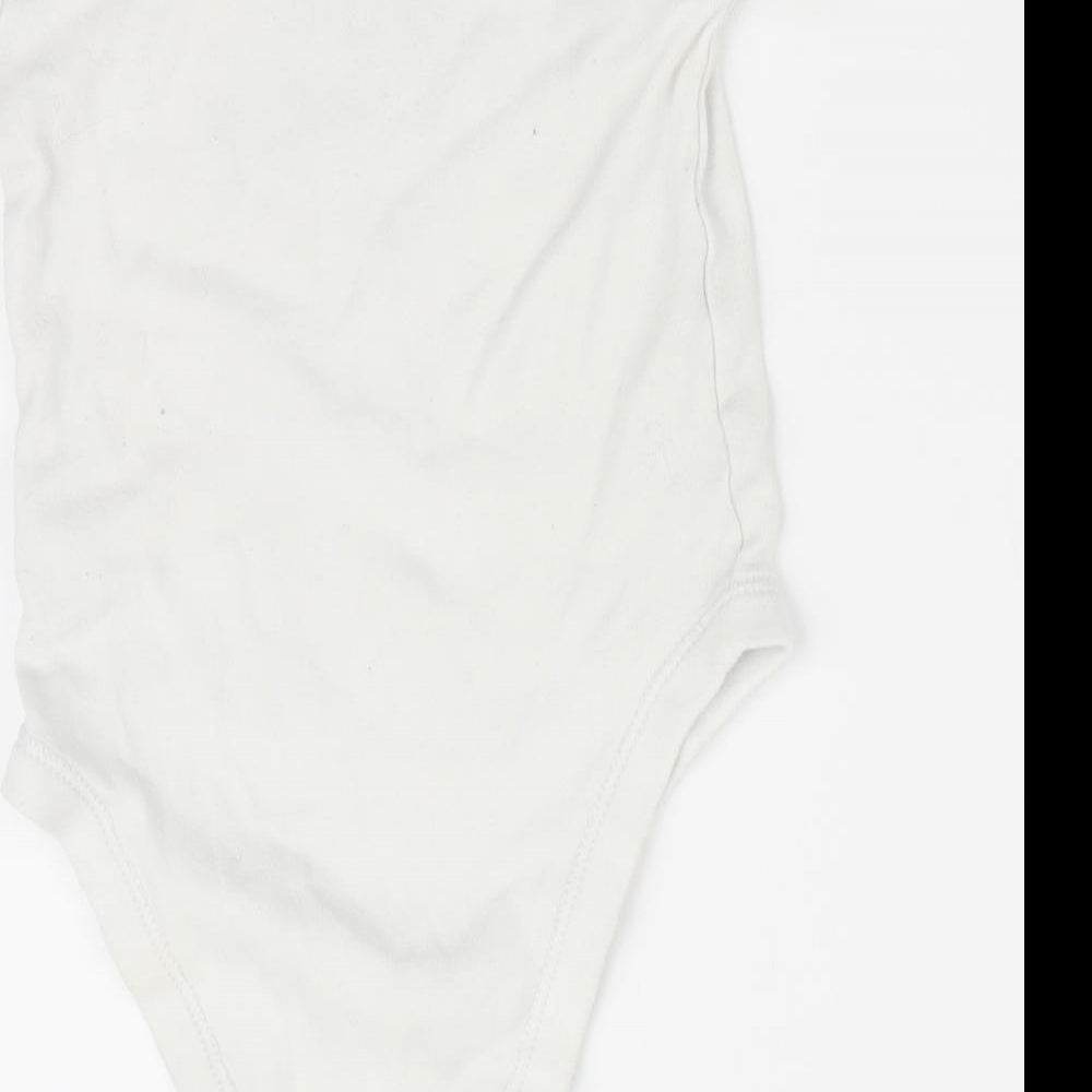 Matalan Boys White Romper One-Piece Size 6-9 Months - I will change the world