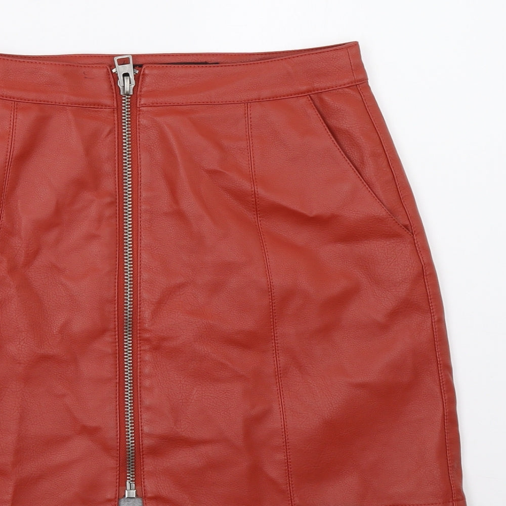 VERO MODA Womens Brown Mini Skirt Size S