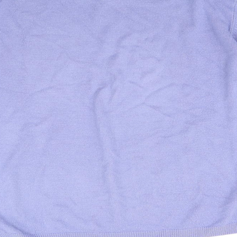 Poppy Womens Purple Pullover Jumper Size 10
