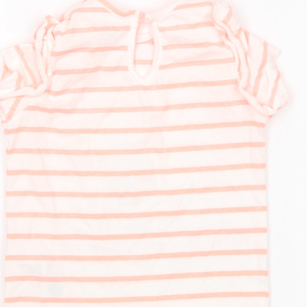 Primark Girls Multicoloured Striped Basic T-Shirt Size 18-24 Months