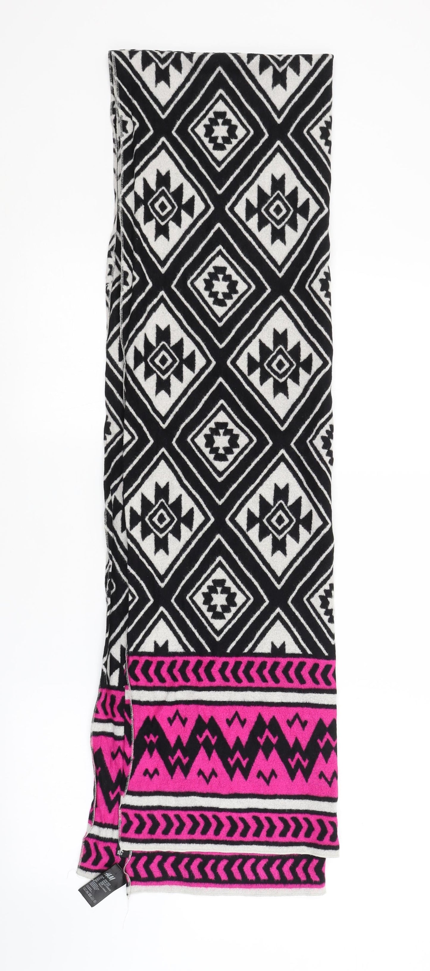 H&M Womens Multicoloured Argyle/Diamond Shawl/Wrap