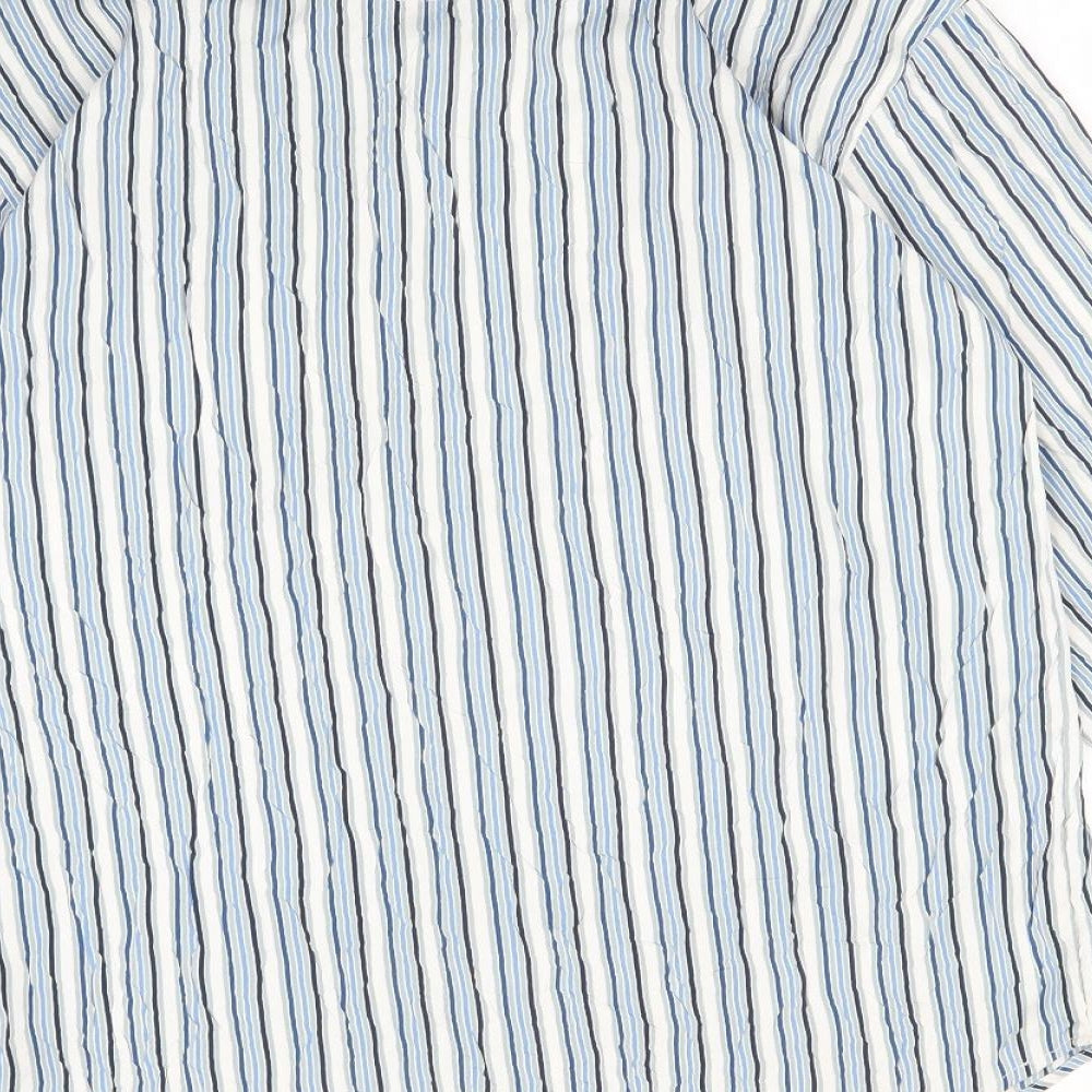 FOXHOLE Mens Multicoloured Striped Button-Up Size XL