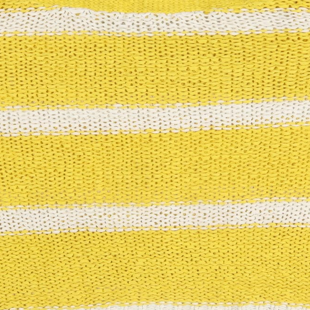 encuentro Womens Yellow Striped Pullover Jumper Size M