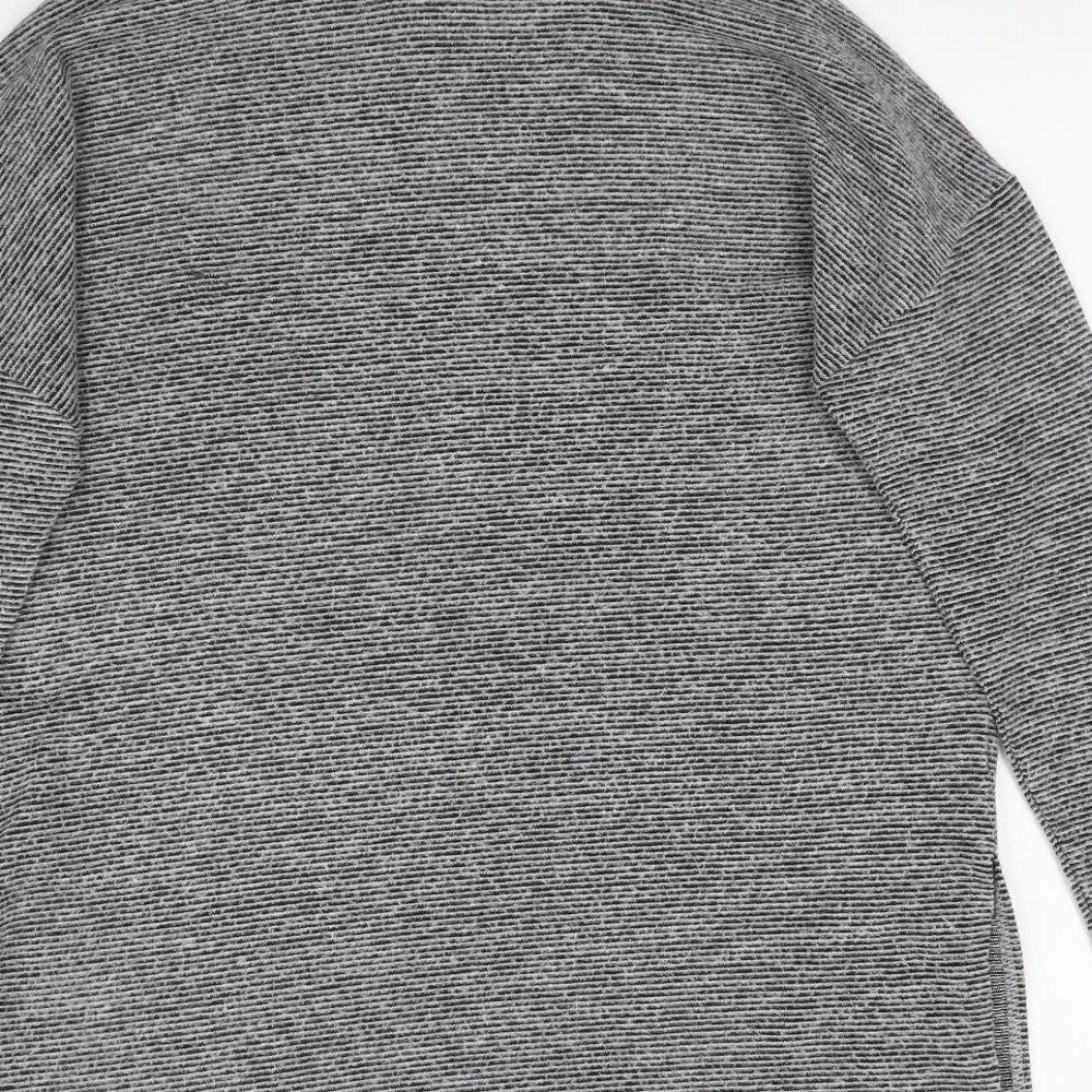 New Look Womens Grey Knit Pullover Jumper Size M