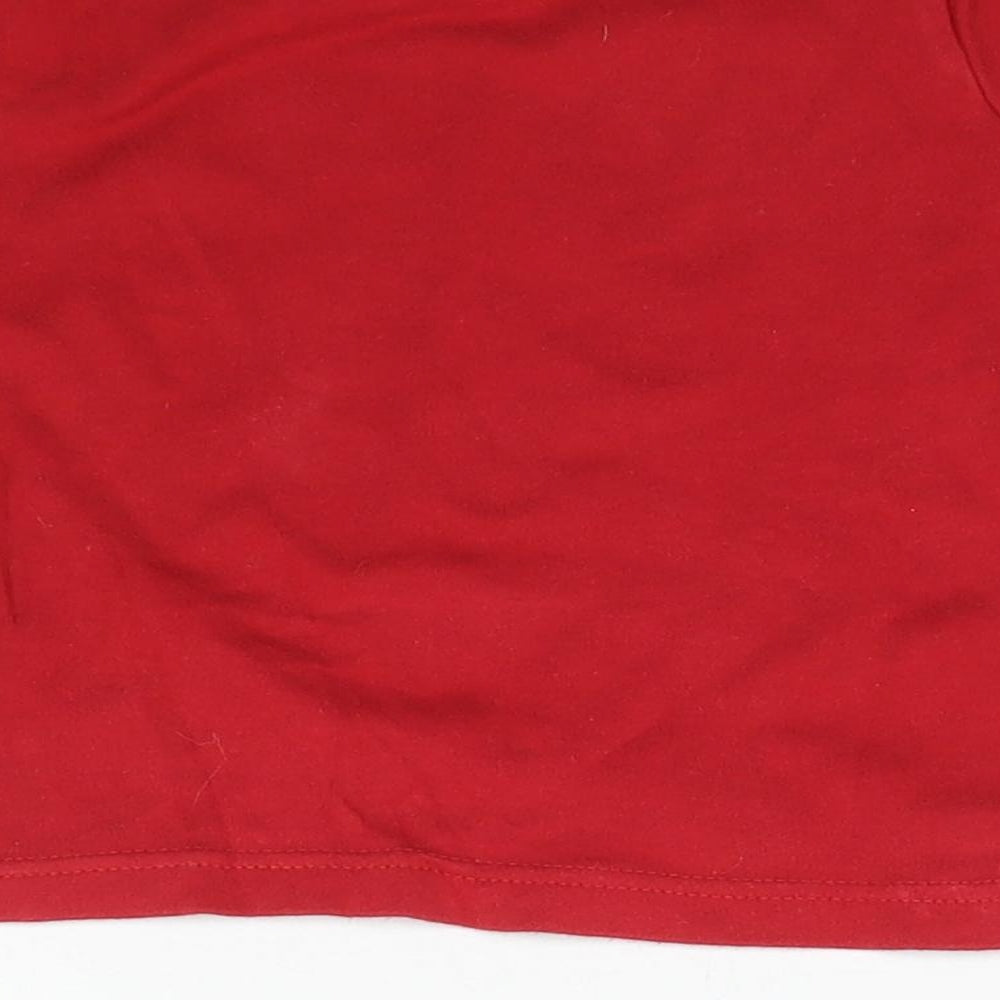 Mothercare Baby Red Basic T-Shirt Size 9-12 Months - Here comes Mr. Noisy