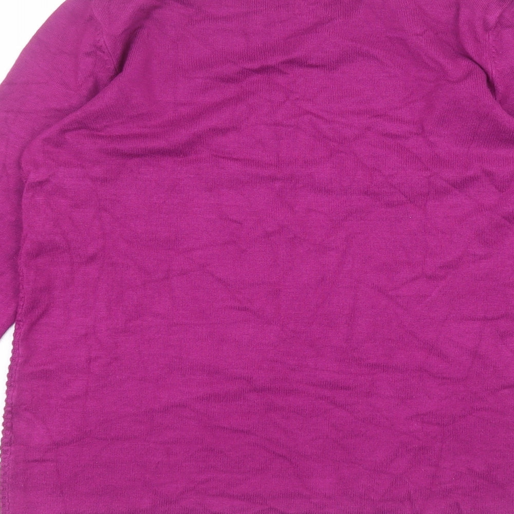 M&Co Womens Purple Pullover Jumper Size 10