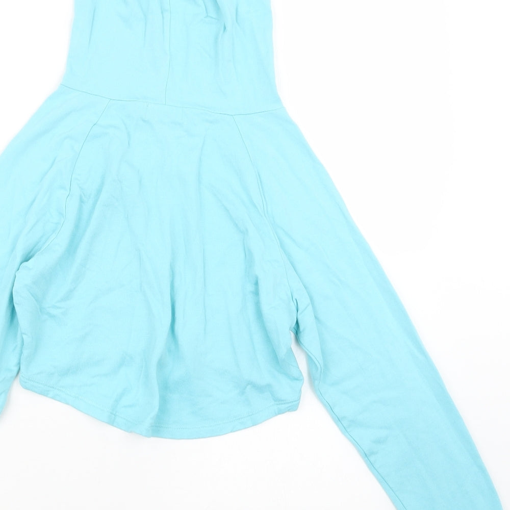 Pineapple Girls Blue Pullover Hoodie Size 11-12 Years