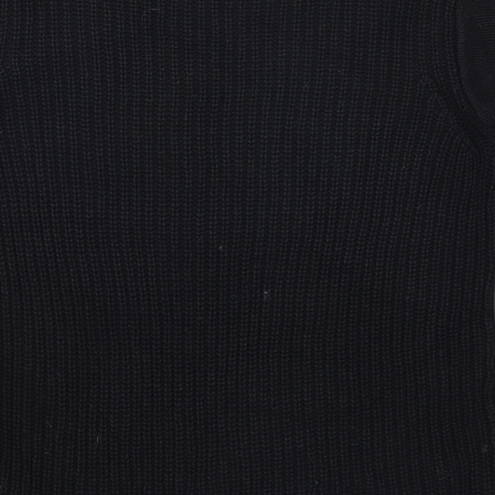 VILA Womens Black Knit Pullover Jumper Size L