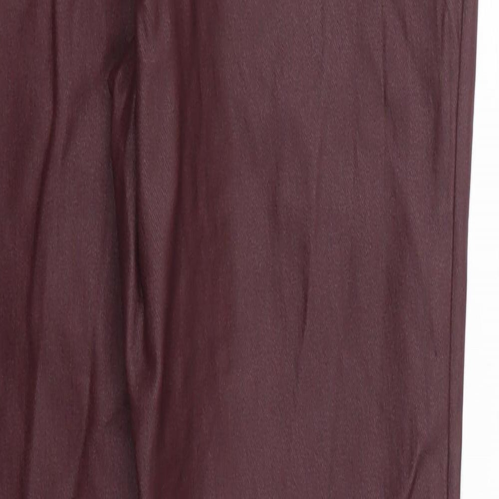 Next Womens Red Carrot Trousers Size 12 L29 in