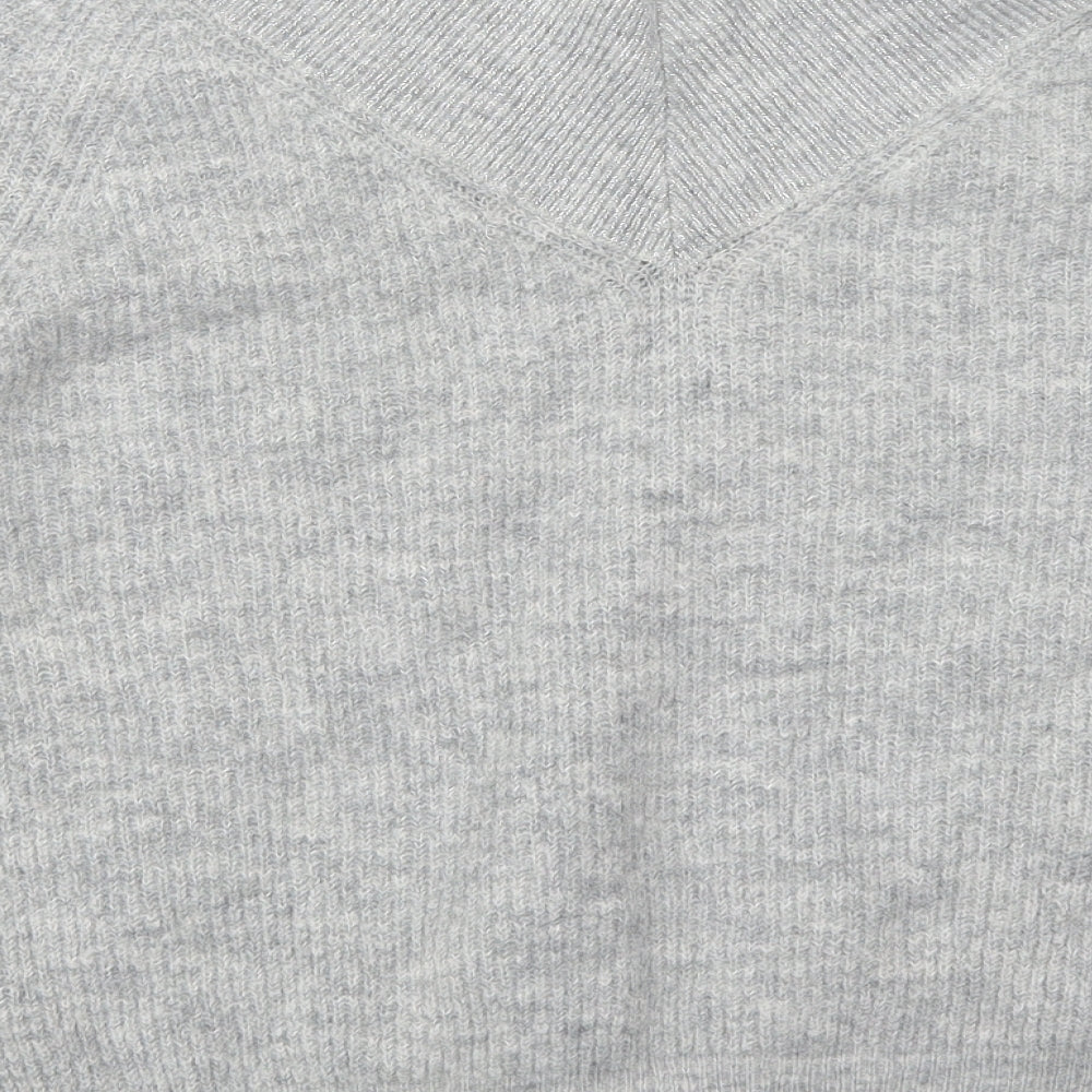 Marks and Spencer Womens Grey Knit Pullover Jumper Size 14