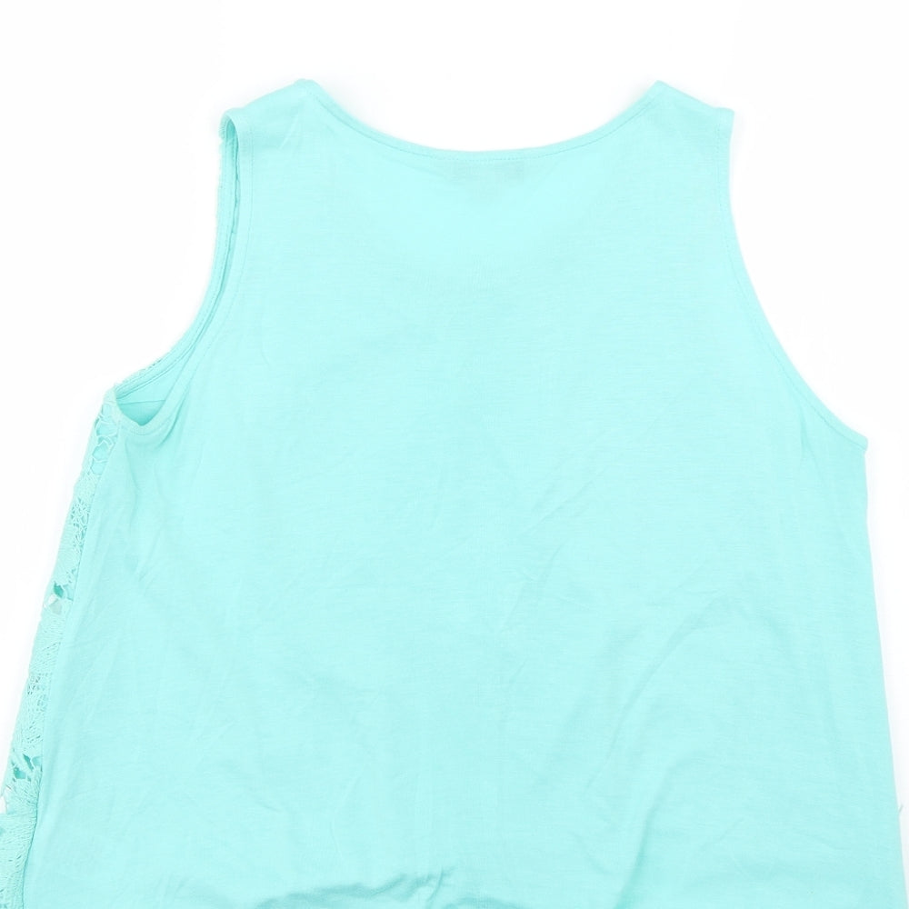 Peacocks Womens Green Basic T-Shirt Size 12